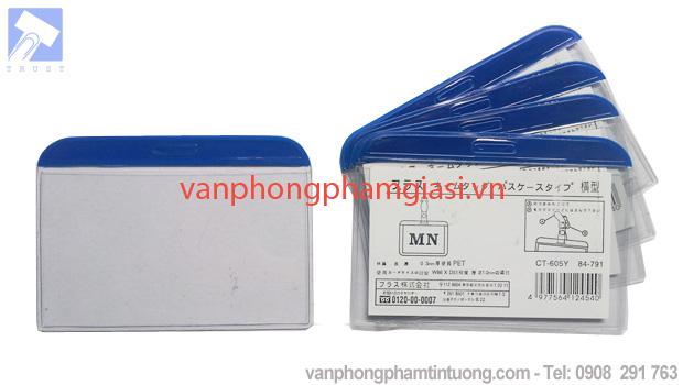 Bảng tên cứng viền xanh MT