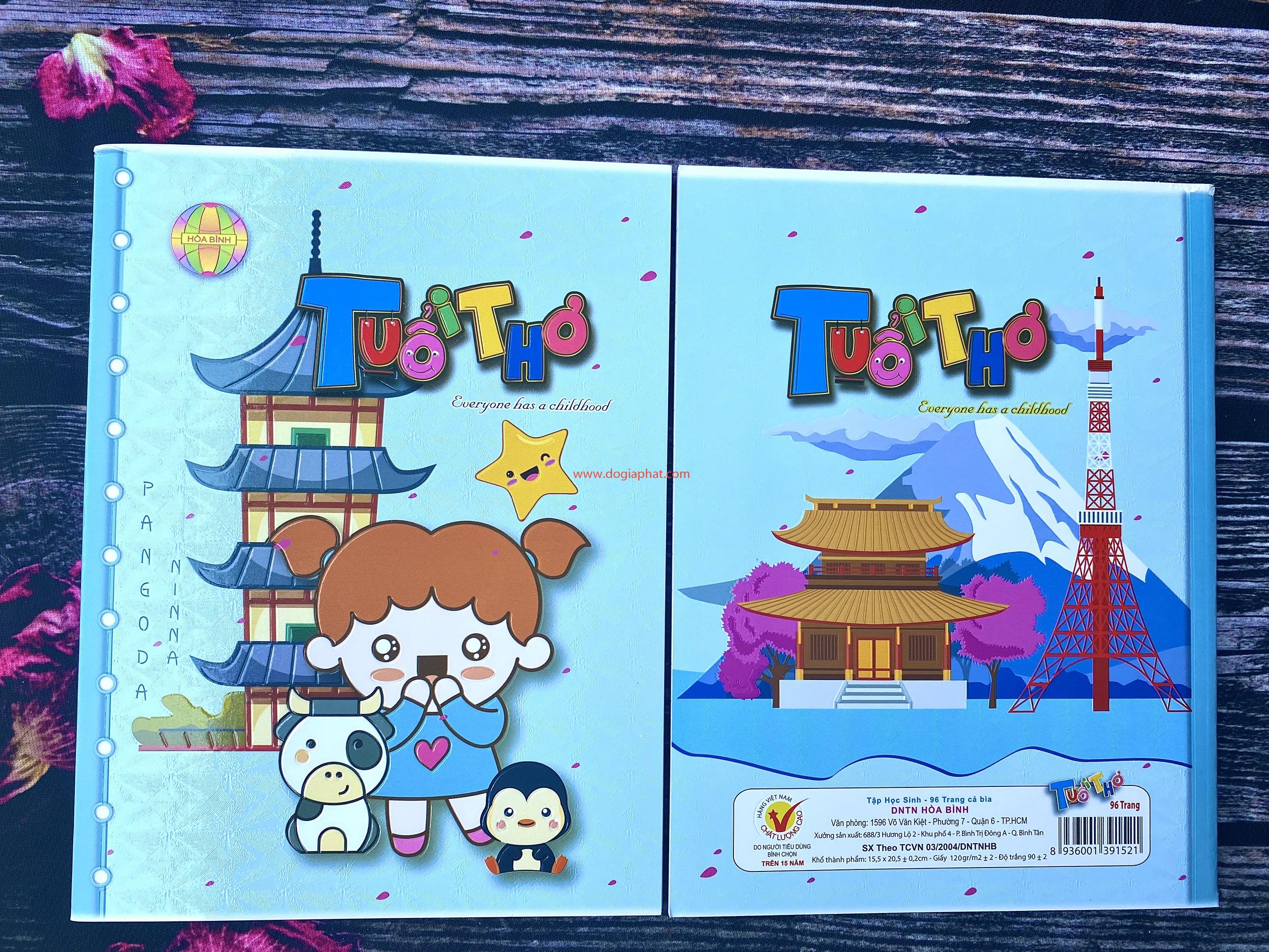 TẬP HỌC SINH TUỔI THƠ HÒA BÌNH 120 GSM