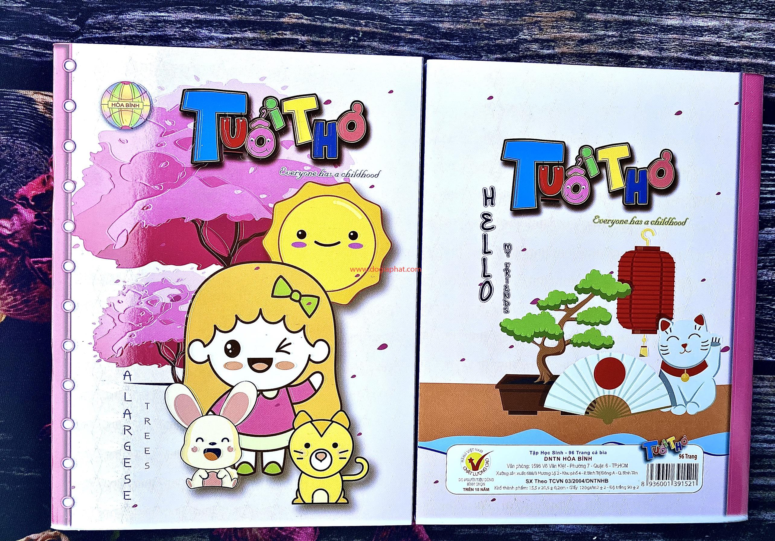 TẬP HỌC SINH TUỔI THƠ HÒA BÌNH 120 GSM