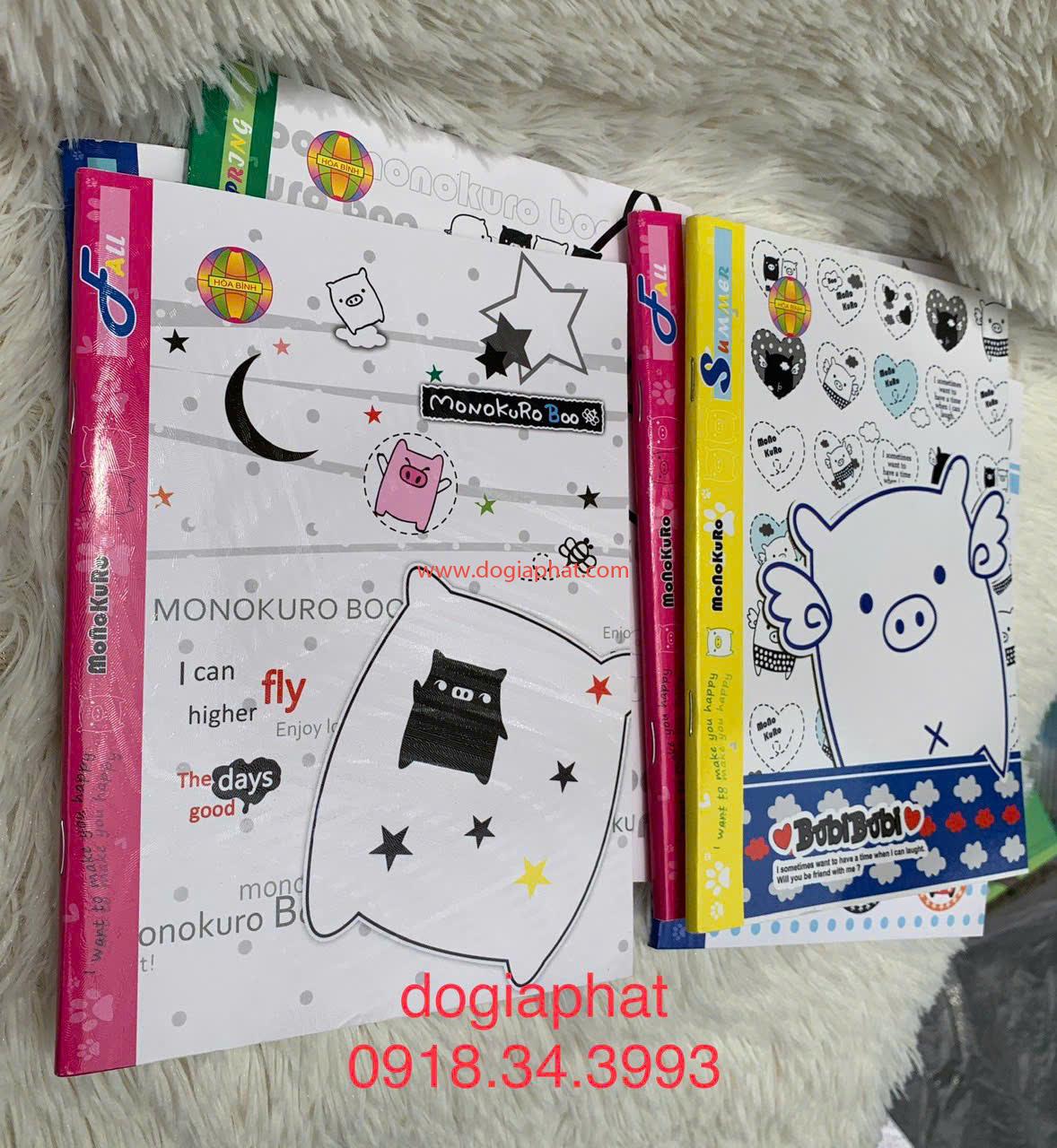 TẬP HEOBOO HÒA BÌNH 70GSM 96 TRANG 