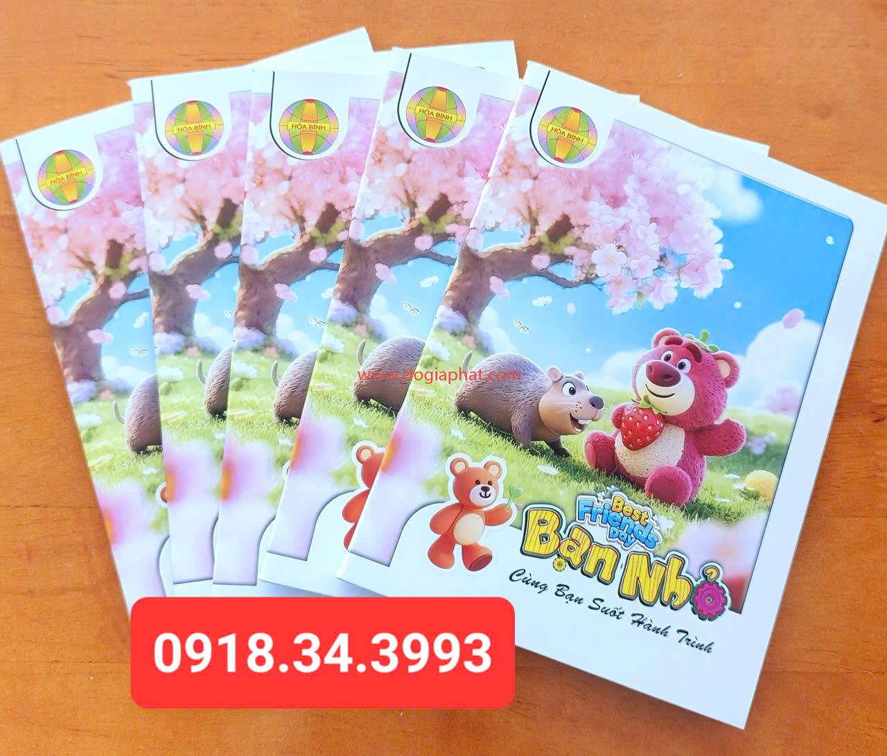 TẬP BẠN NHỎ HÒA BÌNH 100GSM 96 TRANG 