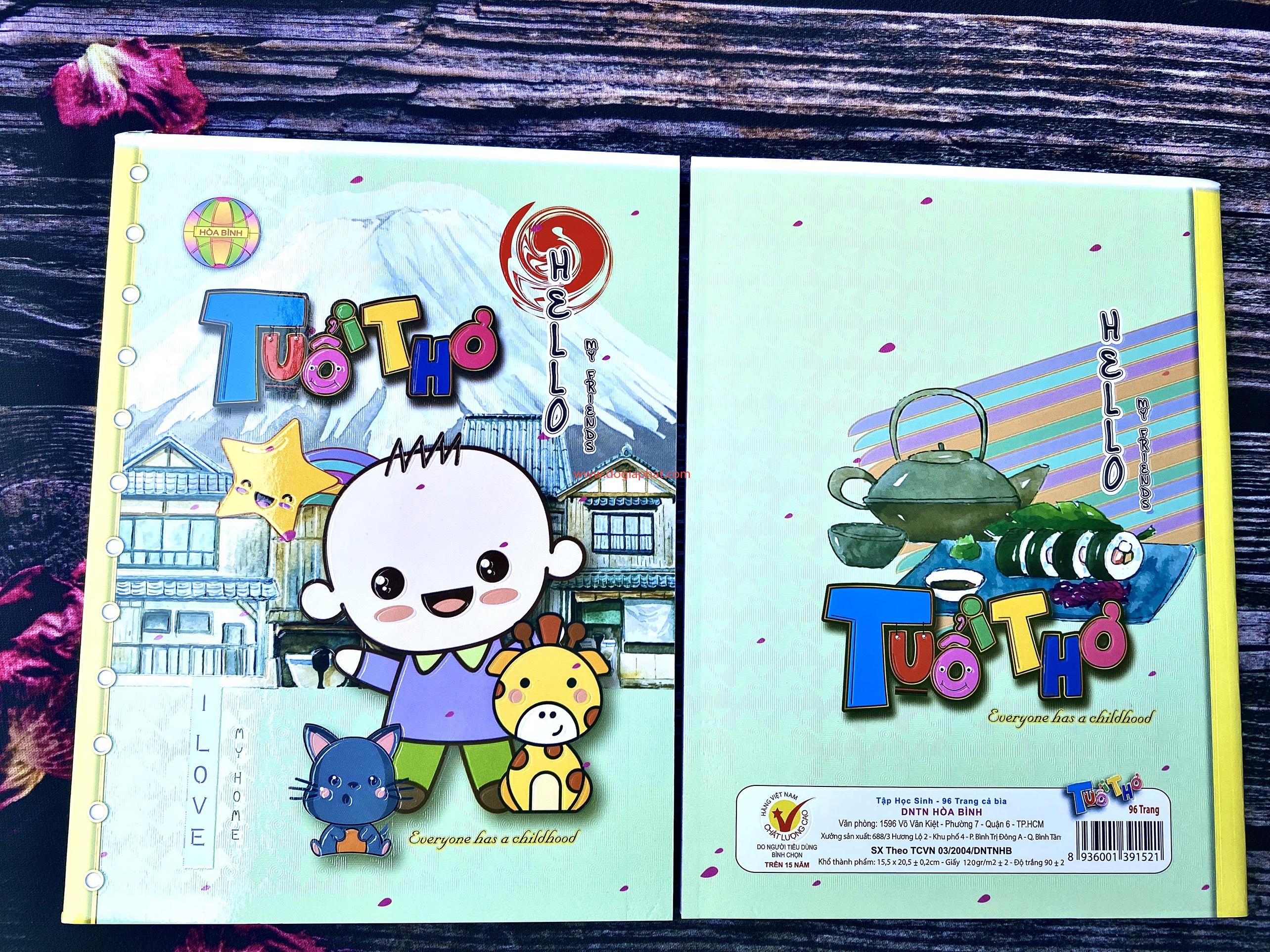 TẬP HỌC SINH TUỔI THƠ HÒA BÌNH 120 GSM