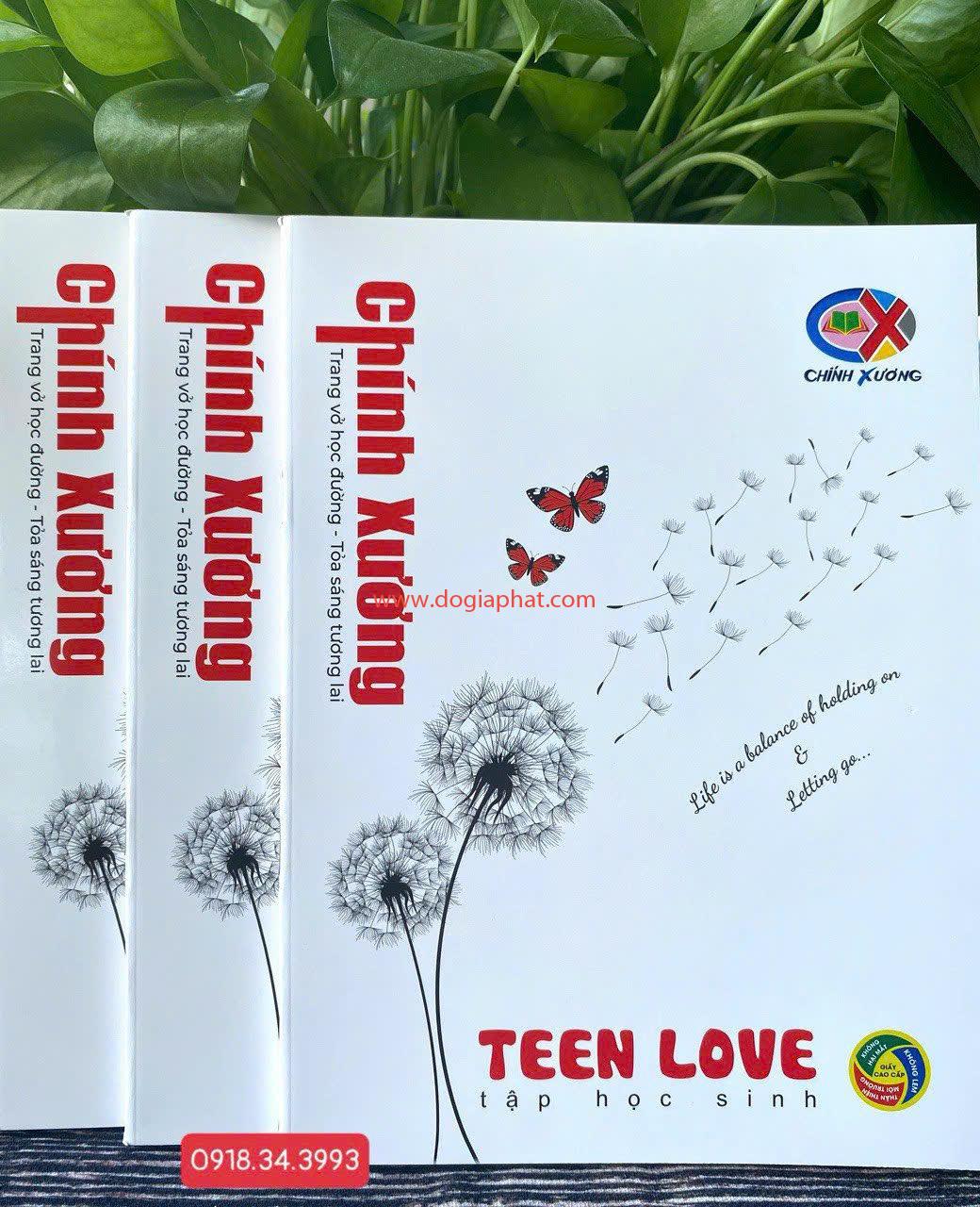 TẬP HỌC SINH TEEN LOVE CHÍNH XƯƠNG 70 GSM