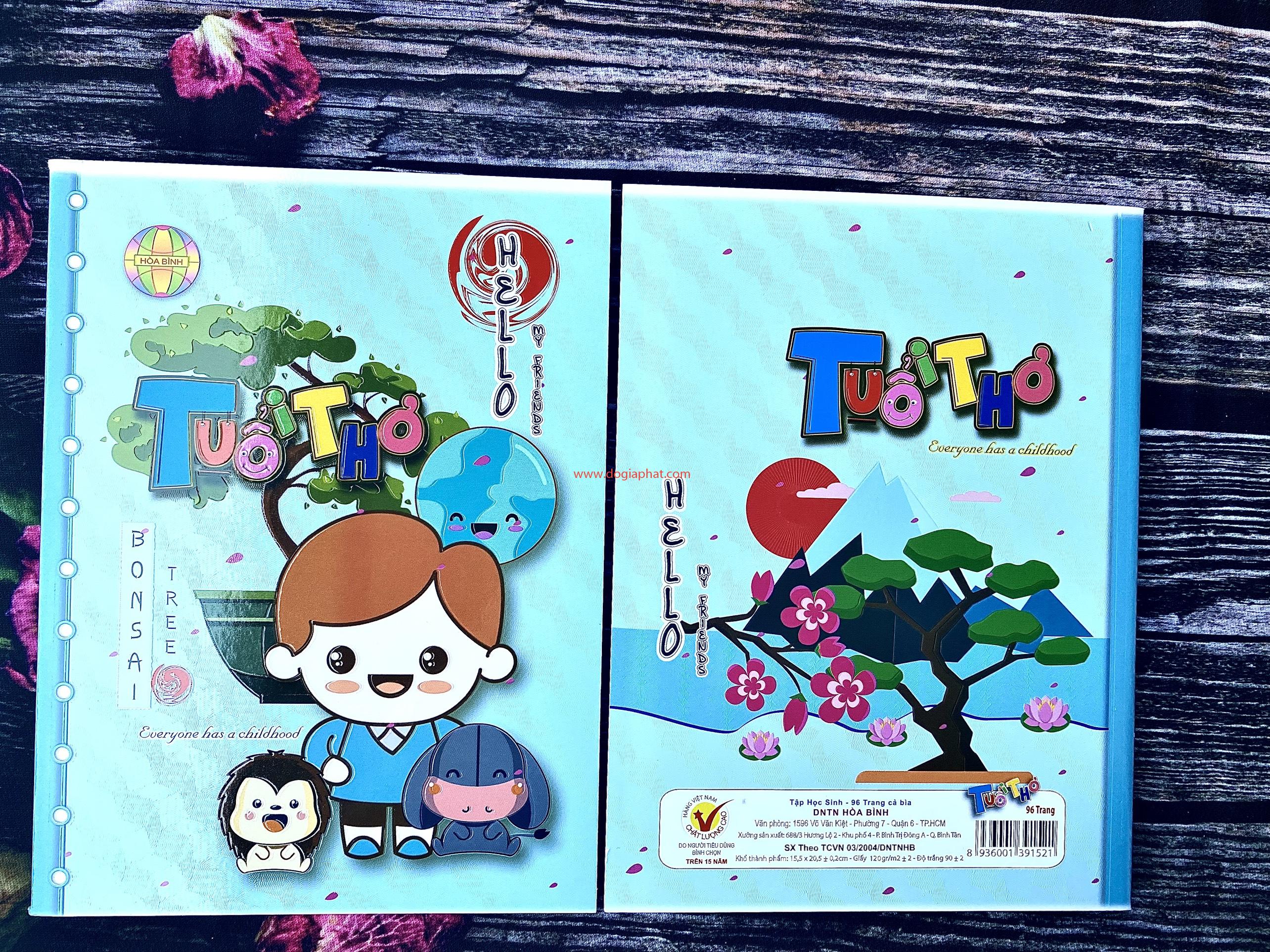 TẬP HỌC SINH TUỔI THƠ HÒA BÌNH 120 GSM