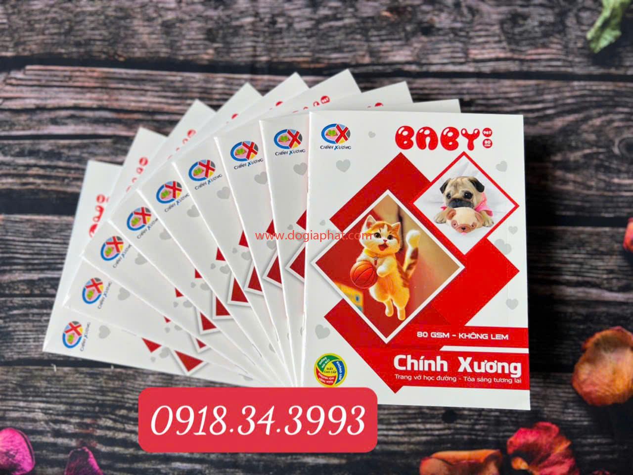 TẬP HỌC SINH BABY CHÍNH XƯƠNG 80 GSM