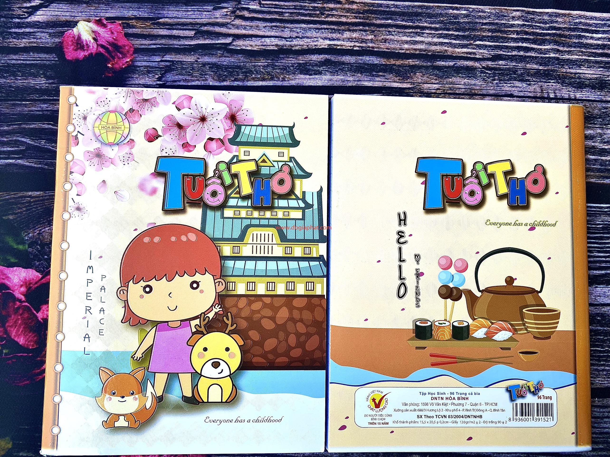 TẬP HỌC SINH TUỔI THƠ HÒA BÌNH 120 GSM