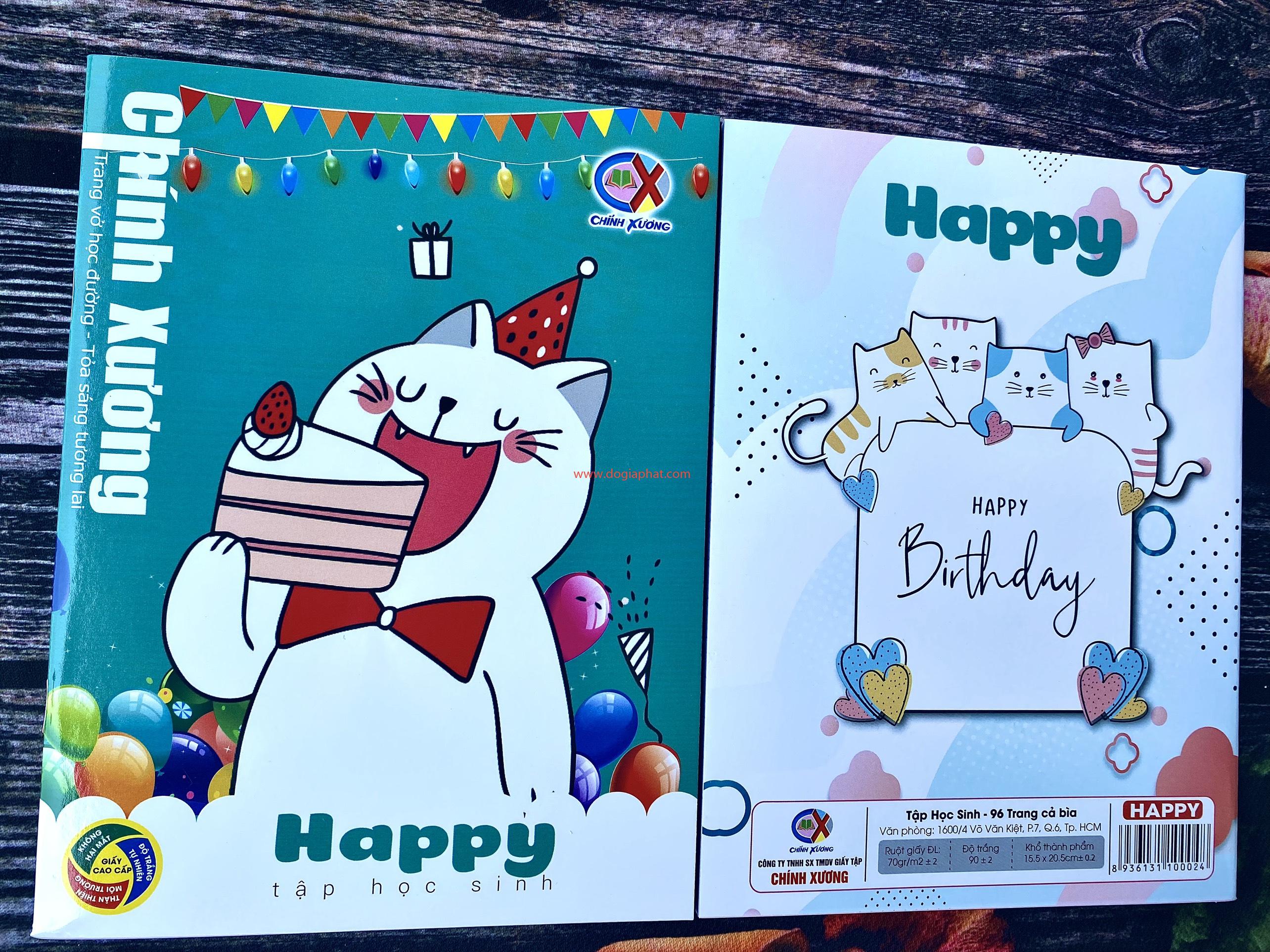 TẬP HỌC SINH HAPPY CHÍNH XƯƠNG 70 GSM
