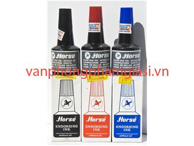 Mực dấu Horse xanh-đỏ-đen