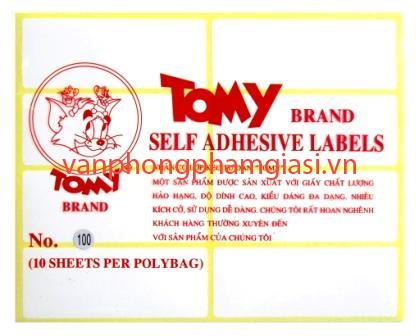 Giấy nhãn Tomy 99- 124 (10 tờ/xấp)