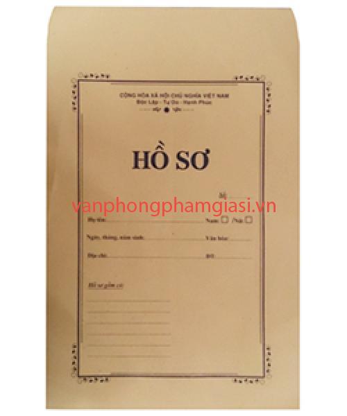 Bao hồ sơ vàng F4 có chữ