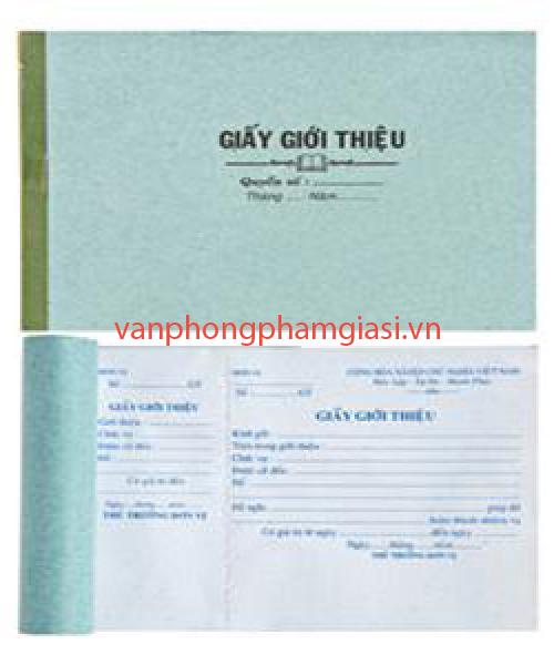 Giấy giới thiệu 50 tờ 1 liên