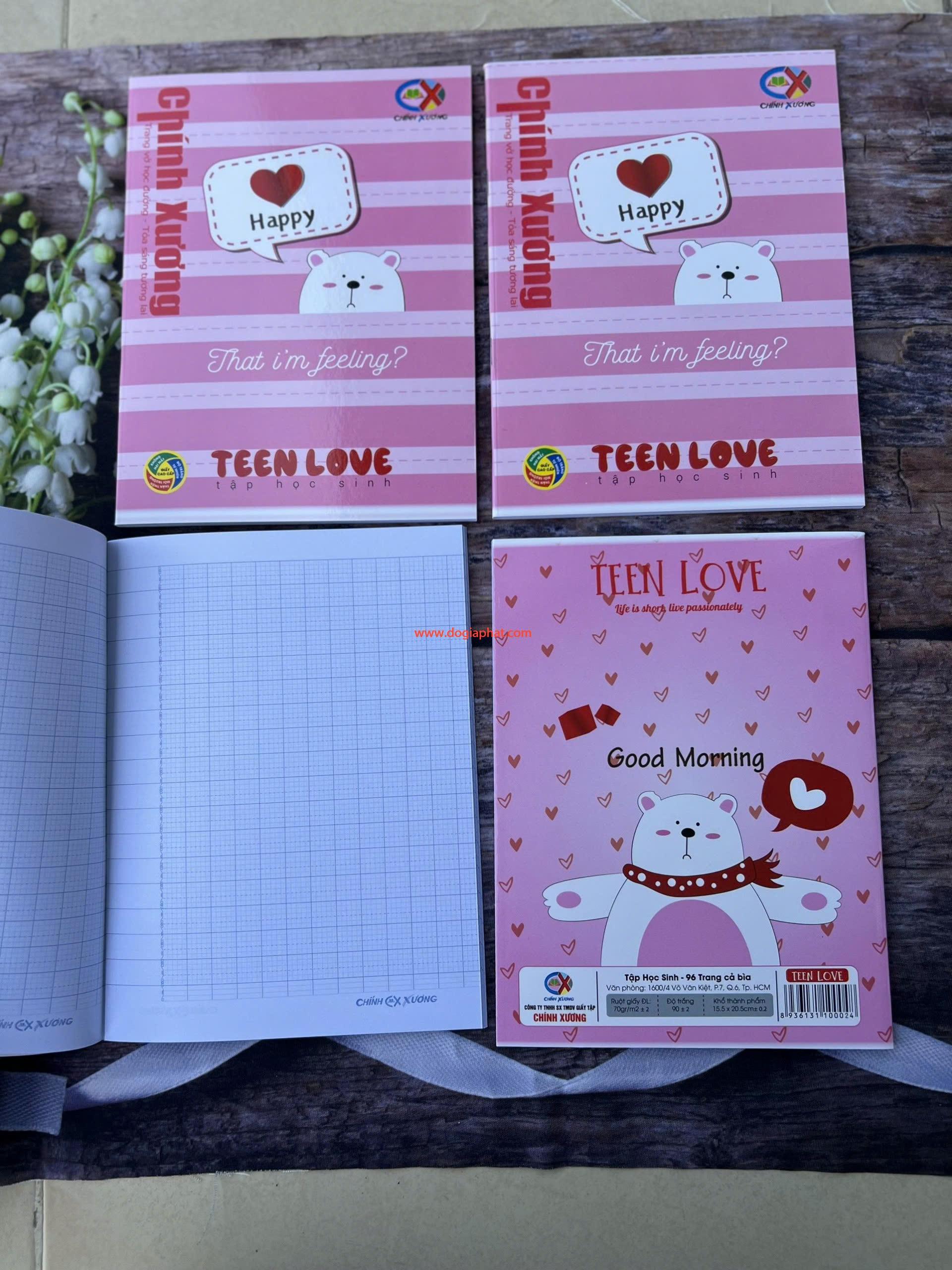 TẬP HỌC SINH HAPPY CHÍNH XƯƠNG 70 GSM