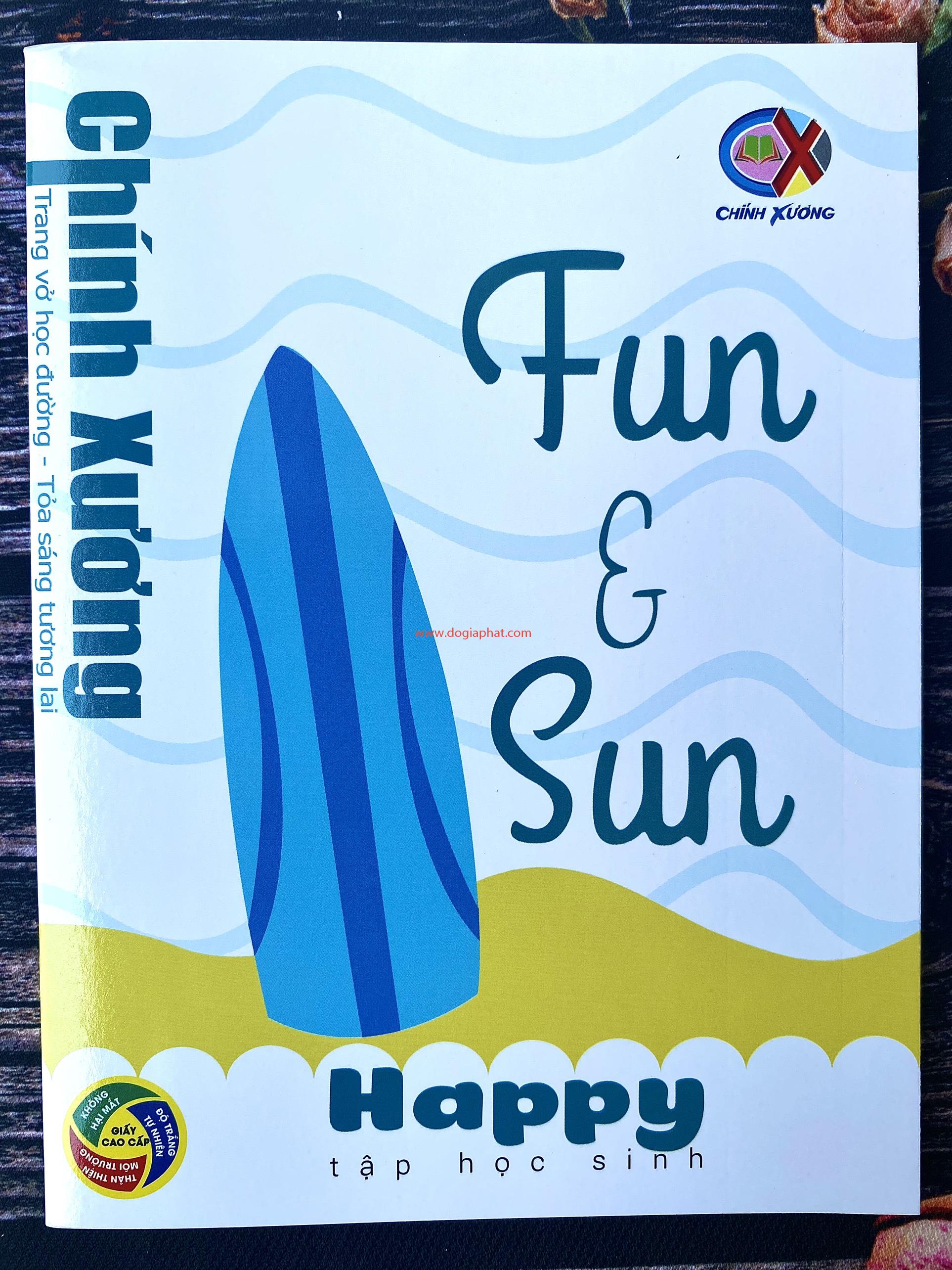 TẬP HỌC SINH HAPPY CHÍNH XƯƠNG 70 GSM